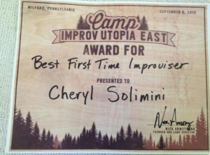Camp Improv Utopia East Award for Best First-Time Improviser
